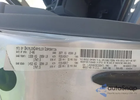 2006 Jeep Grand Cherokee Laredo из США, поврежденный, VIN 1J4GR48K26C268471